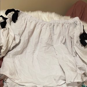 White off the shoulders top